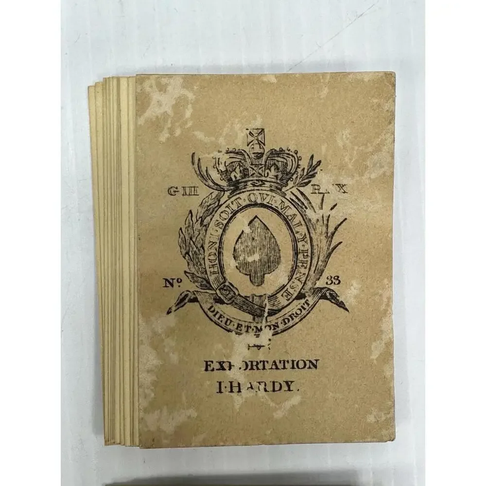 VINTAGE I. HARDY CARD MAKER TO‎ HIS MAJESTY GREAT MOGUL PLAYING CARDS FACSIMILE